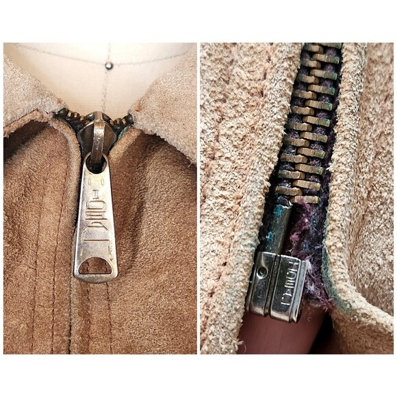 Vintage Leather Suede Poncho Cape Floral Distressed Rustic Oversized Woo… - Picture 9 of 10